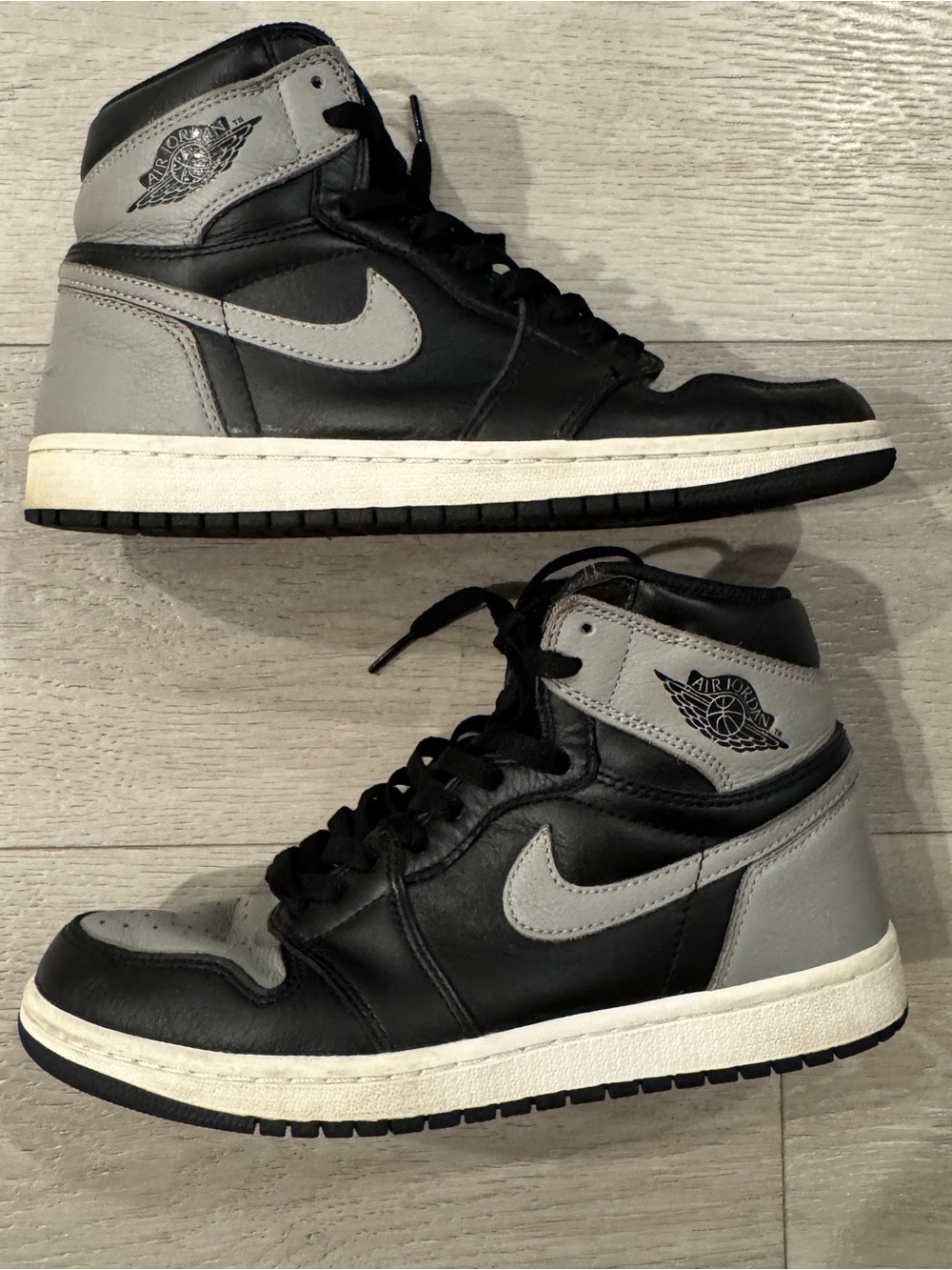 Nike Air Jordan 1 OG High Shadow Grey Black Shoes Sneakers Unisex sz. 8